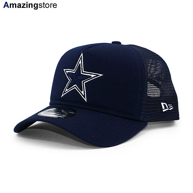 ニューエラ メッシュキャップ 9FORTY ダラス カウボーイズ NFL A-FRAME TRUCKER MESH CAP NAVY