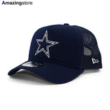 ニューエラ メッシュキャップ 9FORTY ダラス カウボーイズ NFL A-FRAME TRUCKER MESH CAP NAVY