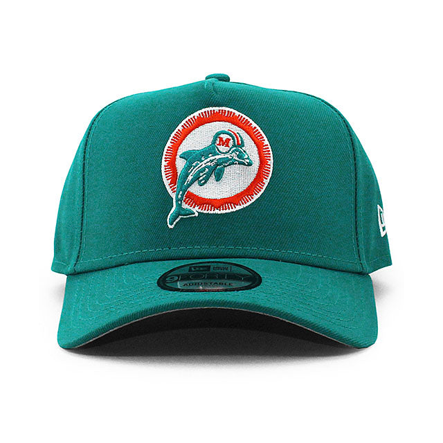 ニューエラ キャップ 9FORTY マイアミ ドルフィンズ NFL TB A-FRAME SNAPBACK CAP AQUA