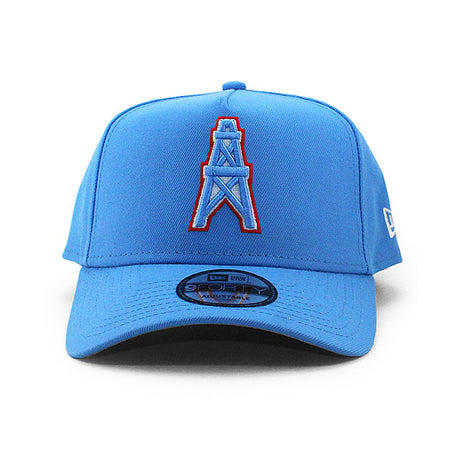 ニューエラ キャップ 9FORTY ヒューストン オイラーズ NFL A-FRAME SNAPBACK CAP LT BLUE