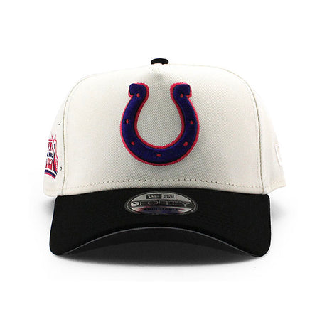 ニューエラ キャップ 9FORTY インディアナポリス コルツ NFL SUPERBOWL XLI GREY BOTTOM A-FRAME SNAPBACK CAP C WHITE