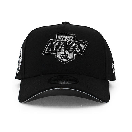 ニューエラ キャップ 9FORTY ロサンゼルス キングス NHL 25TH GREY BOTTOM A-FRAME SNAPBACK CAP BLACK