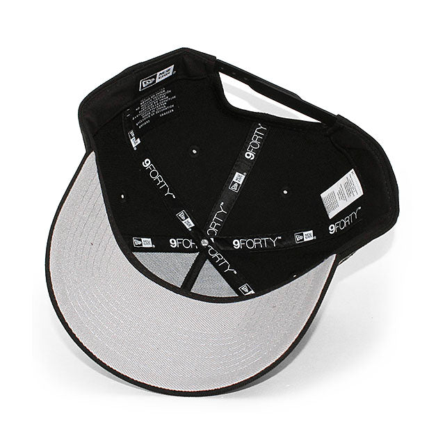 ニューエラ キャップ 9FORTY ロサンゼルス キングス NHL 25TH GREY BOTTOM A-FRAME SNAPBACK CAP BLACK