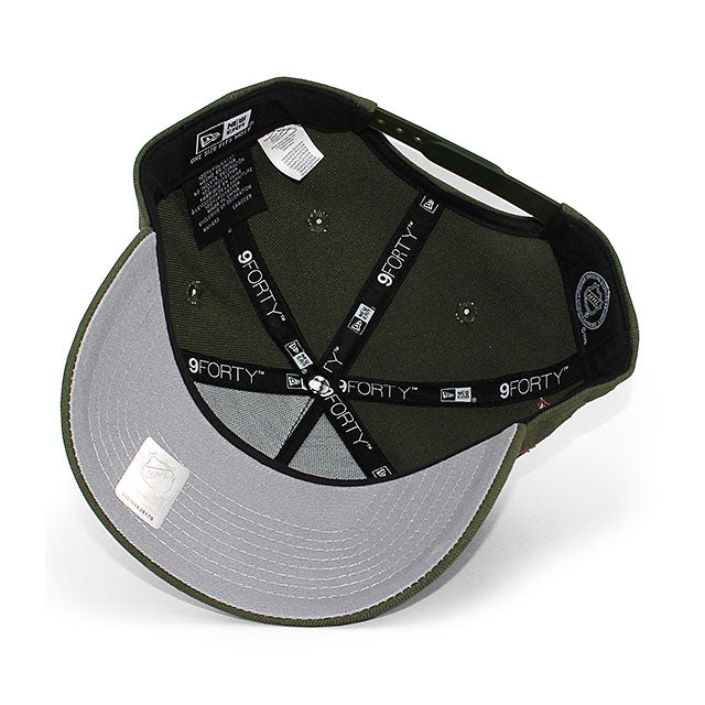 ニューエラ キャップ 9FORTY アナハイム ダックス NHL 30TH GREY BOTTOM A-FRAME SNAPBACK CAP R GREEN