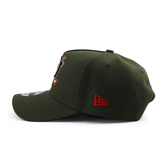 ニューエラ キャップ 9FORTY アナハイム ダックス NHL 30TH GREY BOTTOM A-FRAME SNAPBACK CAP R GREEN