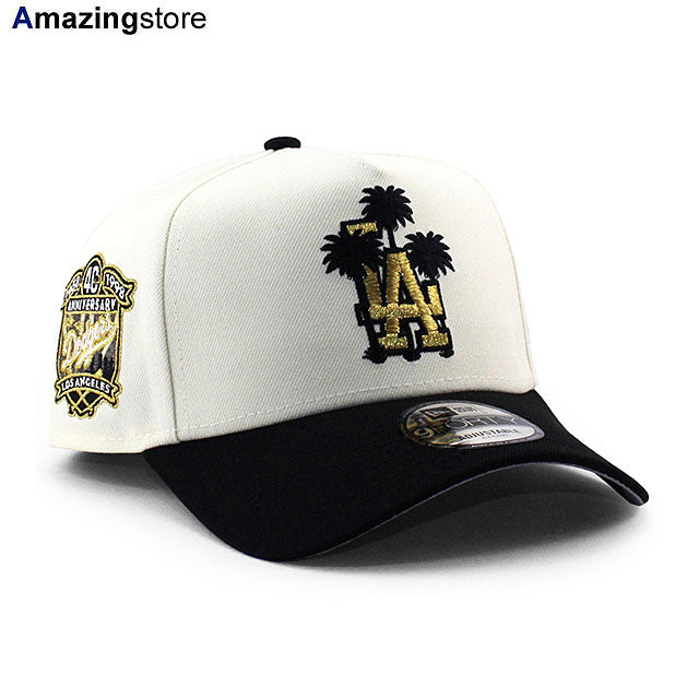 ニューエラ キャップ 9FORTY ロサンゼルス ドジャース MLB 40TH GREY BOTTOM A-FRAME SNAPBACK CAP CREAM