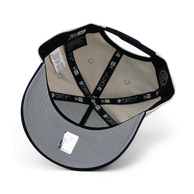 ニューエラ キャップ 9FORTY ニューヨーク レンジャース NHL 85TH GREY BOTTOM A-FRAME SNAPBACK CAP STONE
