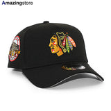 ニューエラ キャップ 9FORTY シカゴ ブラックホークス NHL CHICAGO STADIUM GREY BOTTOM A-FRAME SNAPBACK CAP BLACK
