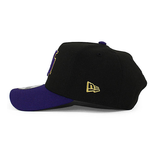 ニューエラ キャップ 9FORTY ロサンゼルス レイカーズ NBA KELLY GREN BOTTOM A-FRAME SNAPBACK CAP BLACK