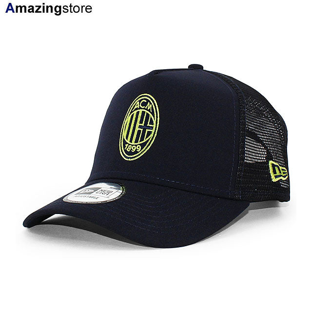 ニューエラ メッシュキャップ ACミラン SERIA A REPREVE E-FRAME TRUCKER MESH CAP NAVY