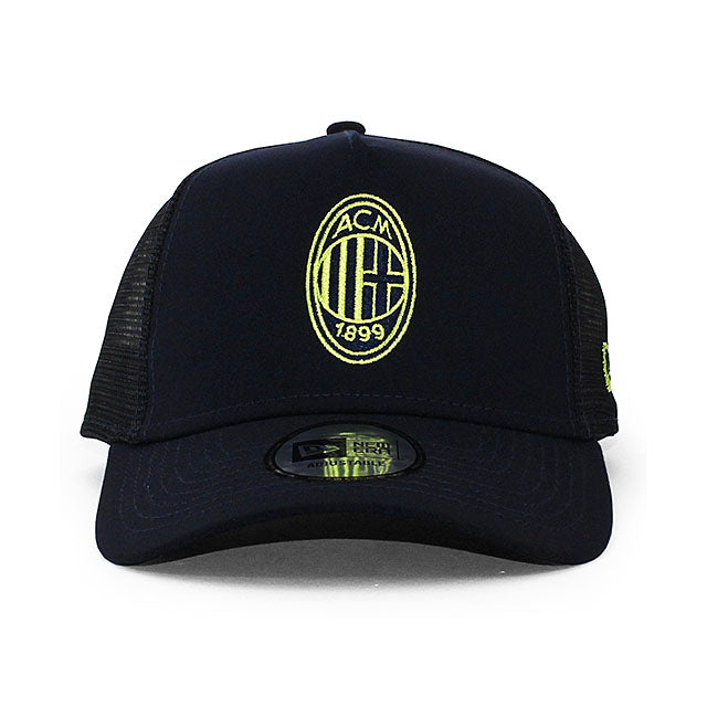 ニューエラ メッシュキャップ ACミラン SERIA A REPREVE E-FRAME TRUCKER MESH CAP NAVY