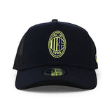 ニューエラ メッシュキャップ ACミラン SERIA A REPREVE E-FRAME TRUCKER MESH CAP NAVY