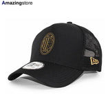 ニューエラ メッシュキャップ ACミラン SERIA A E-FRAME TRUCKER MESH CAP BLACK GOLD