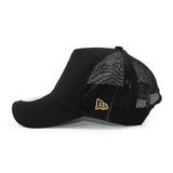 ニューエラ メッシュキャップ ACミラン SERIA A E-FRAME TRUCKER MESH CAP BLACK GOLD