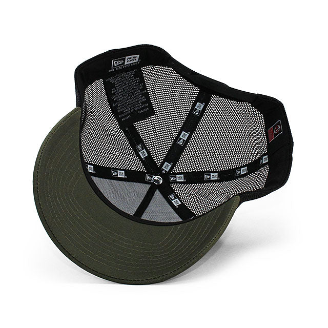 ニューエラ メッシュキャップ ACミラン SERIA A E-FRAME TRUCKER MESH CAP OLIVE