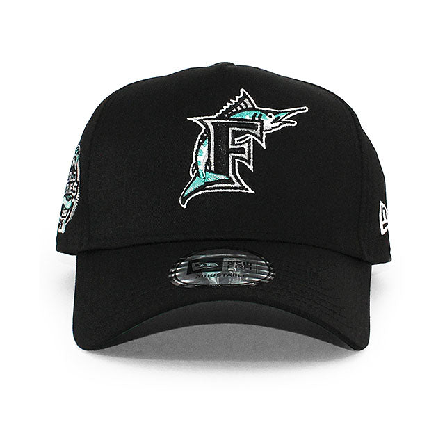 ニューエラ キャップ 9FORTY フロリダ マーリンズ MLB 2003 WORLD SERIES KELLY GREEN BOTTOM E-FRAME SNAPBACK CAP BLACK