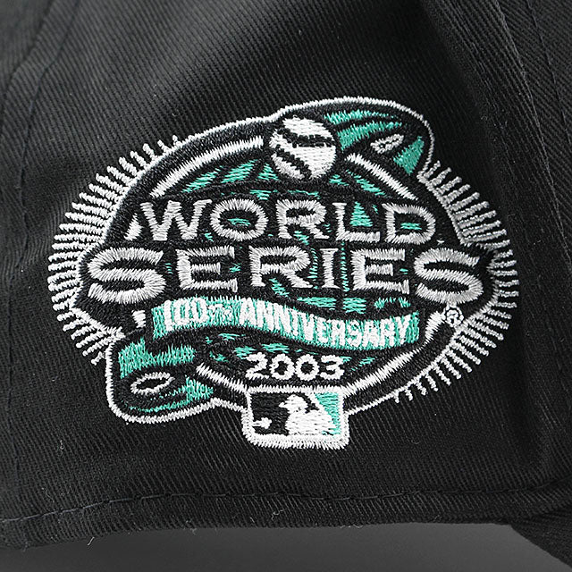 ニューエラ キャップ 9FORTY フロリダ マーリンズ MLB 2003 WORLD SERIES KELLY GREEN BOTTOM E-FRAME SNAPBACK CAP BLACK