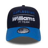 ニューエラ メッシュキャップ 9FORTY アトラシアン ウィリアムズ レーシング ESSENTIAL A-FRAME TRUCKER MESH CAP NAVY
