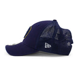 ニューエラ メッシュキャップ 9FORTY ミルウォーキー ブルワーズ MLB TRUCKER MESH CAP NAVY