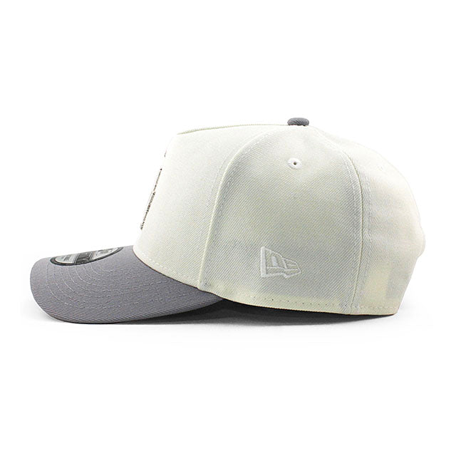 ニューエラ キャップ 9FORTY ロサンゼルス ドジャース MLB 100TH ANNIVERSARY GREY BOTTOM A-FRAME SNAPBACK CAP CREAM