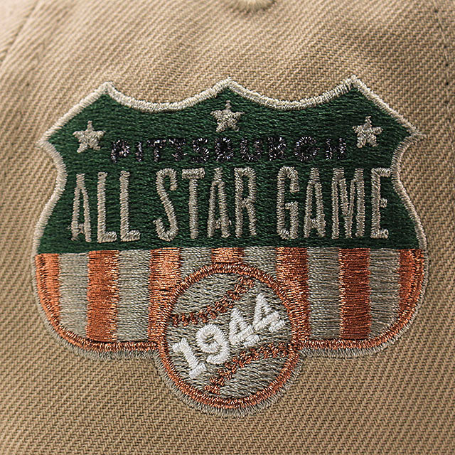 ニューエラ キャップ 9FORTY ピッツバーグ パイレーツ 1944 ALL STAR GAME KELLY GREEN BOTTOM A-FRAME SNAPBACK CAP CAMEL