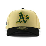 ニューエラ キャップ 9FORTY オークランド アスレチックス MLB 1989 WORLD SERIES GREEN BOTTOM A-FRAME SNAPBACK CAP BEIGE