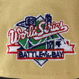 ニューエラ キャップ 9FORTY オークランド アスレチックス MLB 1989 BATTLE OF THE BAY WORLD SERIES KELLY GREEN BOTTOM A-FRAME SNAPBACK CAP BEIGE NEW ERA OAKLAND ATHLETICS