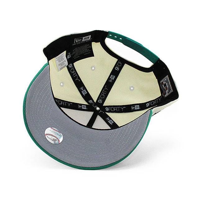 ニューエラ キャップ 9FORTY フロリダ マーリンズ MLB 1993 INAUGURAL SEASON GREY BOTTOM A-FRAME SNAPBACK CAP CREAM