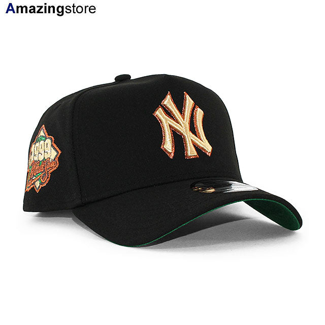 ニューエラ キャップ 9FORTY ニューヨーク ヤンキース MLB 1999 WORLD SERIES KELLY GREEN BOTTOM A-FRAME SNAPBACK CAP BLACK