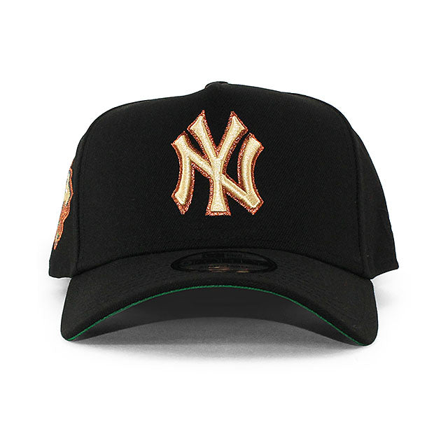 ニューエラ キャップ 9FORTY ニューヨーク ヤンキース MLB 1999 WORLD SERIES KELLY GREEN BOTTOM A-FRAME SNAPBACK CAP BLACK