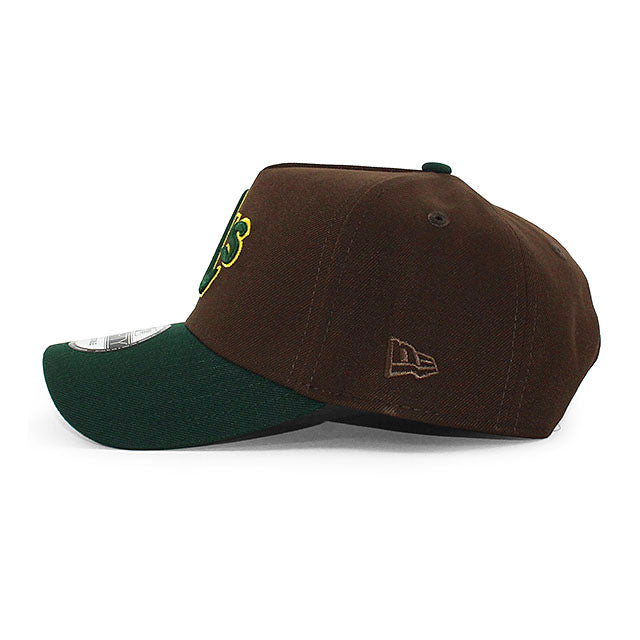 ニューエラ キャップ 9FORTY オークランド アスレチックス MLB 30TH ANNIVERSARY GREY BOTTOM A-FRAME SNAPBACK CAP BROWN