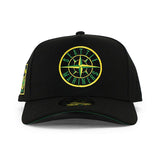 ニューエラ キャップ 9FORTY シアトル マリナーズ MLB 40TH GREEN BOTTOM A-FRAME SNAPBACK CAP BLACK