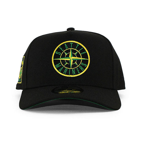ニューエラ キャップ 9FORTY シアトル マリナーズ MLB 40TH GREEN BOTTOM A-FRAME SNAPBACK CAP BLACK
