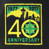 ニューエラ キャップ 9FORTY シアトル マリナーズ MLB 40TH GREEN BOTTOM A-FRAME SNAPBACK CAP BLACK