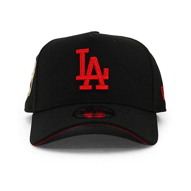 ニューエラ キャップ 9FORTY ロサンゼルス ドジャース MLB 40TH RED BOTTOM A-FRAME SNAPBACK CAP BLACK