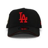 ニューエラ キャップ 9FORTY ロサンゼルス ドジャース MLB 40TH RED BOTTOM A-FRAME SNAPBACK CAP BLACK