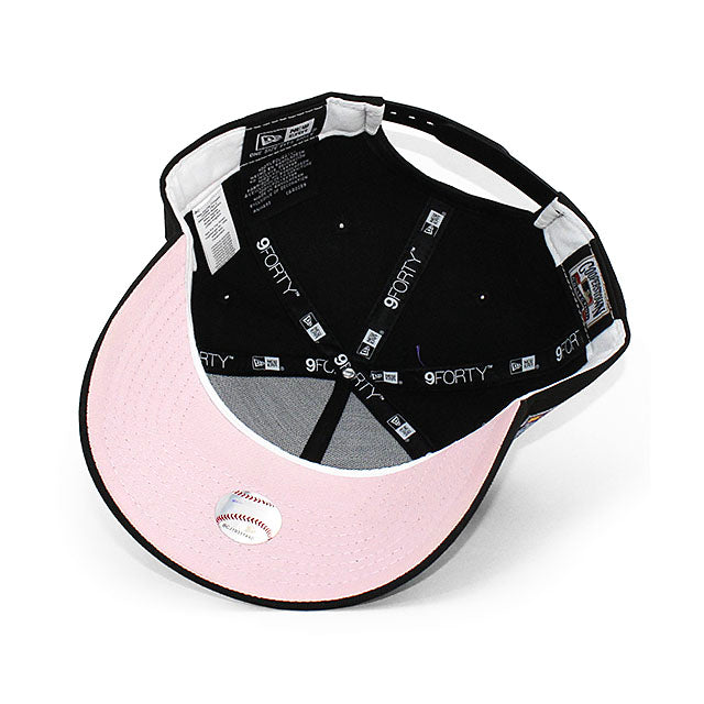 ニューエラ キャップ 9FORTY ニューヨーク メッツ MLB 40TH ANNIVERSARY PINK BOTTOM A-FRAME SNAPBACK CAP BLACK NEW ERA NEW YORK METS