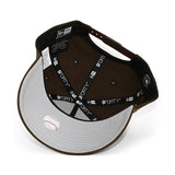 ニューエラ キャップ 9FORTY ロサンゼルス ドジャース MLB 60TH ANNIVERSARY GREY BOTTOM A-FRAME SNAPBACK CAP BROWN