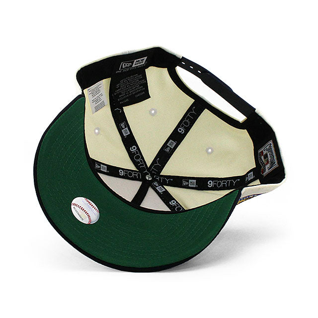 ニューエラ キャップ 9FORTY デトロイト タイガース MLB 1968 WORLD SERIES KELLY GREEN BOTTOM A-FRAME SNAPBACK CAP CREAM