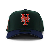 ニューエラ キャップ 9FORTY ニューヨーク メッツ MLB 25TH ANNIVERSARY GREY BOTTOM A-FRAME SNAPBACK CAP GREEN