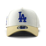 ニューエラ キャップ 9FORTY ロサンゼルス ドジャース MLB 60TH ANNIVERSARY GREY BOTTOM A-FRAME SNAPBACK CAP CREAM