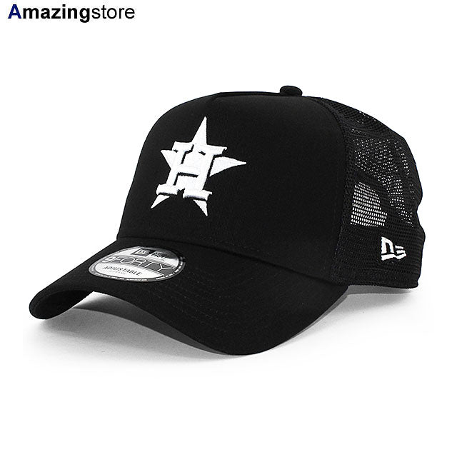ニューエラ メッシュキャップ 9FORTY ヒューストン アストロズ MLB A-FRAME TRUCKER MESH CAP BLACK