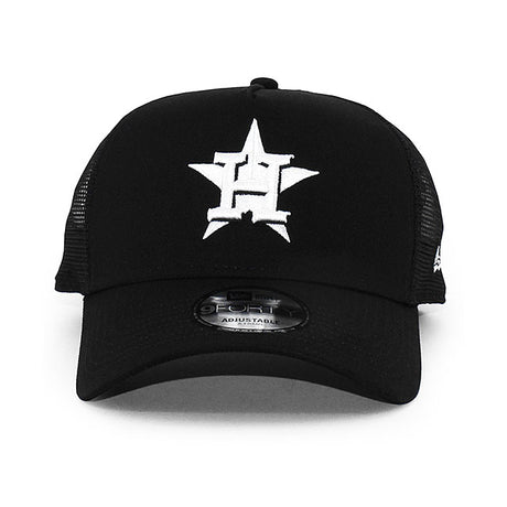 ニューエラ メッシュキャップ 9FORTY ヒューストン アストロズ MLB A-FRAME TRUCKER MESH CAP BLACK