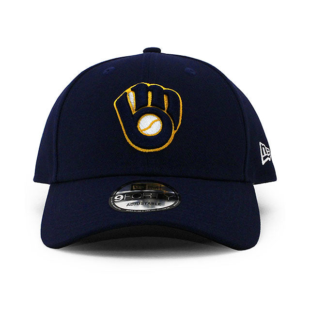 ニューエラ キャップ 9FORTY ミルウォーキー ブルワーズ MLB THE LEAGUE ALTERNATE-2 ADJUSTABLE CAP NAVY NEW ERA MILWAUKEE BREWERS