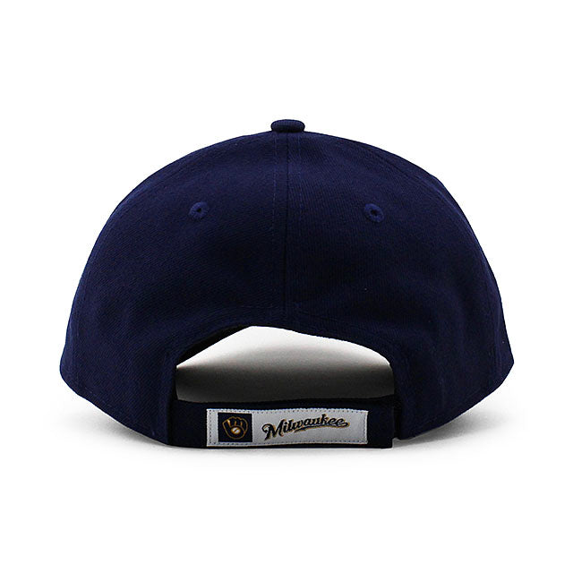 ニューエラ キャップ 9FORTY ミルウォーキー ブルワーズ MLB THE LEAGUE ALTERNATE-2 ADJUSTABLE CAP NAVY NEW ERA MILWAUKEE BREWERS