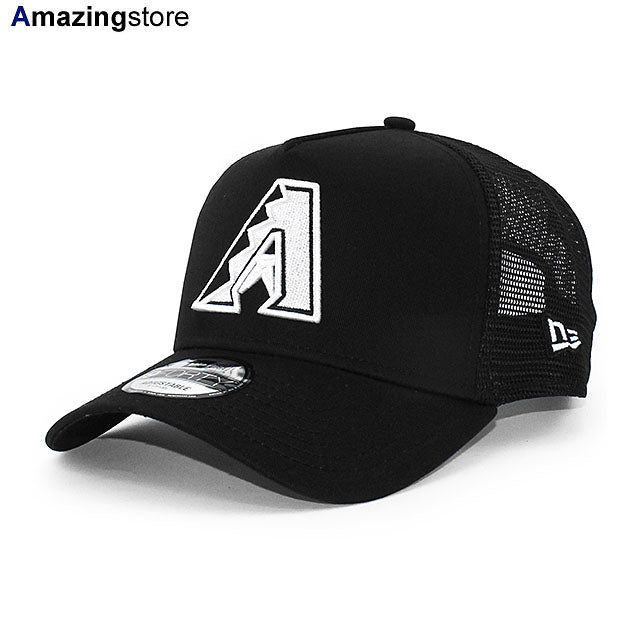 ニューエラ メッシュキャップ 9FORTY アリゾナ ダイヤモンドバックス MLB A-FRAME TRUCKER MESH CAP BLACK