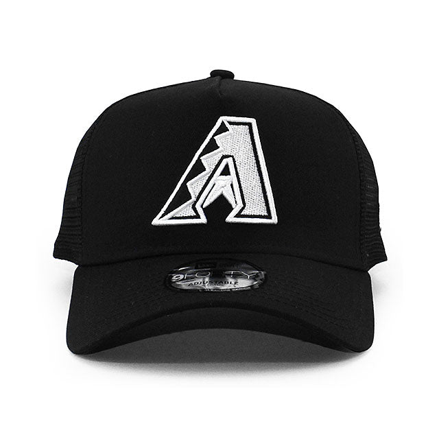 ニューエラ メッシュキャップ 9FORTY アリゾナ ダイヤモンドバックス MLB A-FRAME TRUCKER MESH CAP BLACK