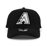 ニューエラ メッシュキャップ 9FORTY アリゾナ ダイヤモンドバックス MLB A-FRAME TRUCKER MESH CAP BLACK