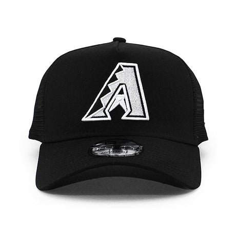 ニューエラ メッシュキャップ 9FORTY アリゾナ ダイヤモンドバックス MLB A-FRAME TRUCKER MESH CAP BLACK