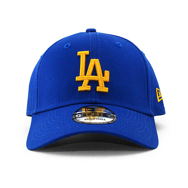 EU AU限定モデル ニューエラ キャップ 9FORTY ロサンゼルス ドジャース MLB LEAGUE ESSENTIAL STRAPBACK CAP BLUE